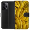 Miniatyrbild 1 av 3: Xiaomi Redmi Note 12 Pro Plånboksfodral Banana Pattern – lekfullt mönster med gula bananer