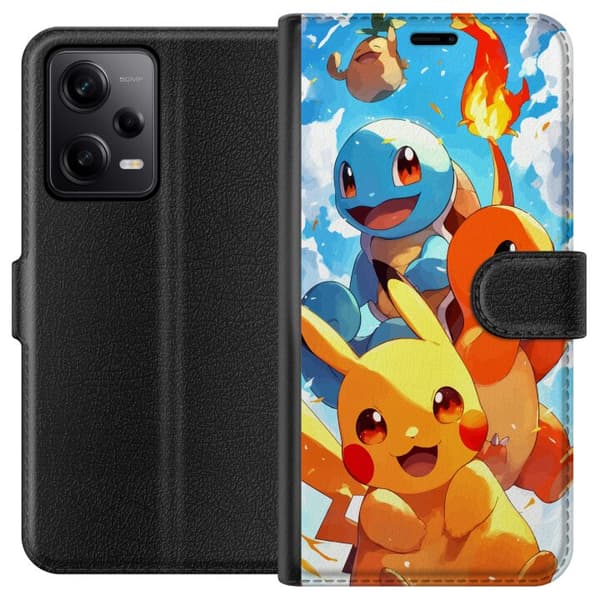 Xiaomi Redmi Note 12 Pro Plånboksfodral Pocket Creatures – inspirerat av Pokémon utan att nämna namnet