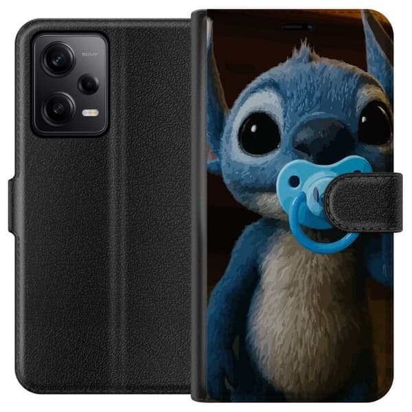 Xiaomi Redmi Note 12 Pro Lommeboketui Stitch & Napp - babytema med søt karakter