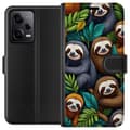 Miniatyrbild 1 av 3: Xiaomi Redmi Note 12 Pro Plånboksfodral Sengångarstil – avslappnat motiv med söt sengångare