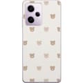 Pikkukuva 1 / 3: Xiaomi Redmi Note 12 Pro Läpinäkyvä kuori Teddy-tausta - söpöt teddykarhut pehmeällä taustalla