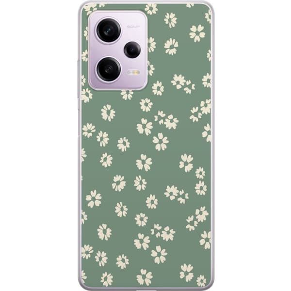 Xiaomi Redmi Note 12 Pro Läpinäkyvä kuori Kukkaisunelma - Värikäs Kukkakuvio