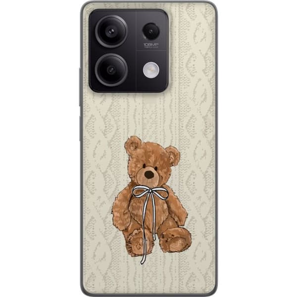 Xiaomi Redmi Note 13 Gjennomsiktig deksel Liten Bamse – klassisk bamse i enkel design