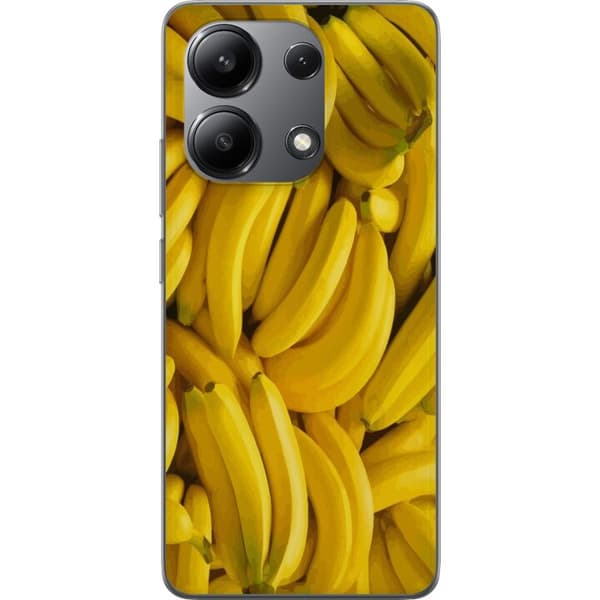 Xiaomi Redmi Note 13 4G Gjennomsiktig deksel Banana mønster
