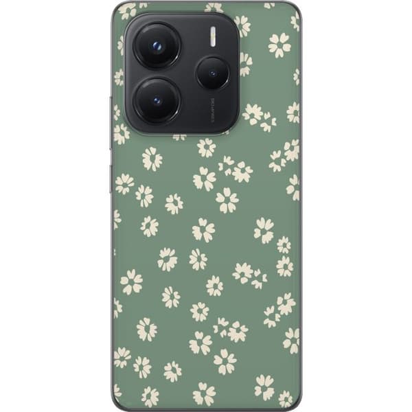 Xiaomi Redmi Note 14 Genomskinligt Skal Blomsterdröm – färgglatt blommönster