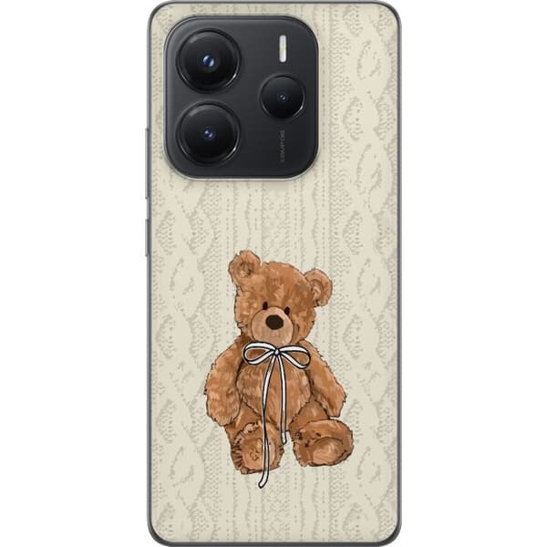 Xiaomi Redmi Note 14 Gjennomsiktig deksel Liten Bamse – klassisk bamse i enkel design