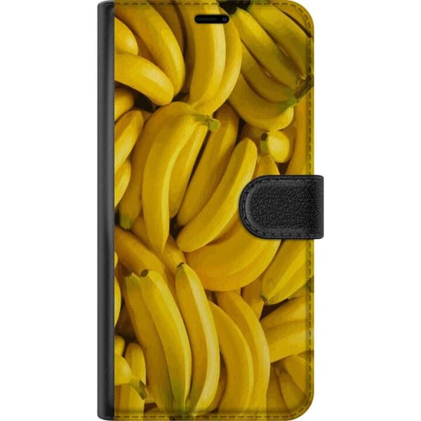 Xiaomi Redmi Note 14 Pro+ Plånboksfodral Banana Pattern – lekfullt mönster med gula bananer