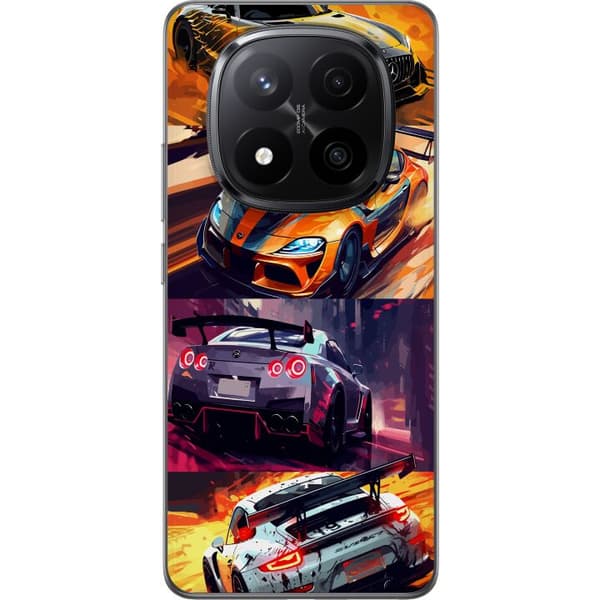 Xiaomi Redmi Note 14 Pro+ Läpinäkyvä kuori Ralli kuume - vauhdikas teema ralliautoilla