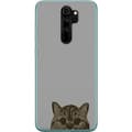 Pikkukuva 1 / 3: Xiaomi Redmi Note 8 Pro  Läpinäkyvä kuori Harmaa kissan katse - tyylikäs kissa suunnittelu harmaalla taustalla