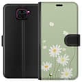Pikkukuva 1 / 3: Xiaomi Redmi Note 9 Lompakkokotelo Papukaijanpaparit - kukallinen kuviointi ruotsalaiseen kesätyyliin