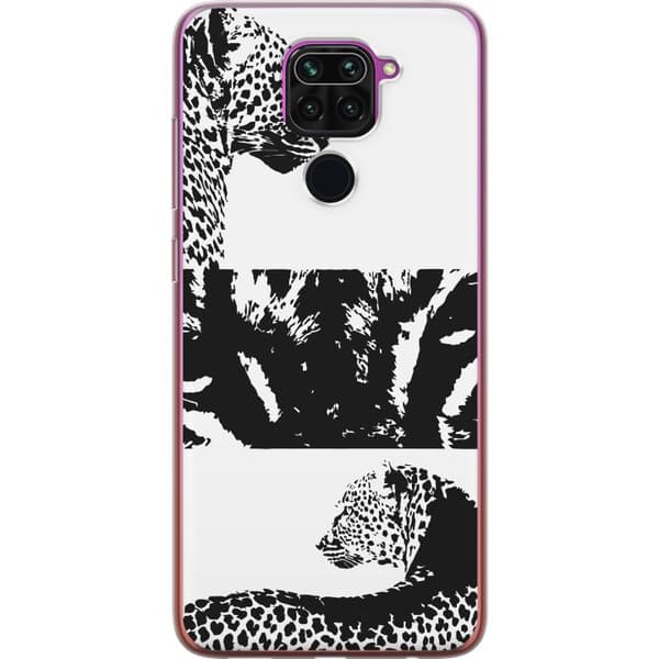Xiaomi Redmi Note 9 Gjennomsiktig deksel Leopard Faces