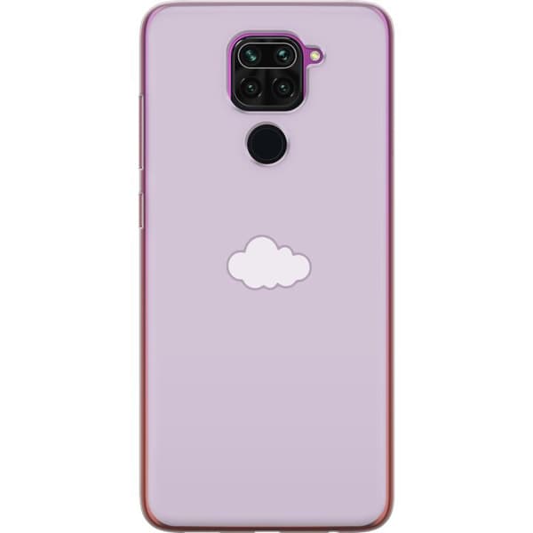 Xiaomi Redmi Note 9 Läpinäkyvä kuori Lila Pilvi - minimalistinen pilvi lila taustalla