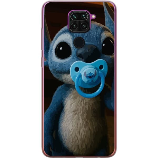 Xiaomi Redmi Note 9 Genomskinligt Skal Stitch & Napp – babytema med söt karaktär