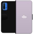 Miniatyrbillede 1 af 3: Xiaomi Redmi Note 9 4G Tegnebogsetui Lilla Sky - minimalistisk sky på lilla baggrund