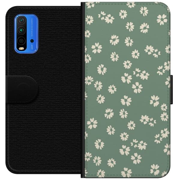 Xiaomi Redmi Note 9 4G Lompakkokotelo Kukkaisunelma - Värikäs Kukkakuvio