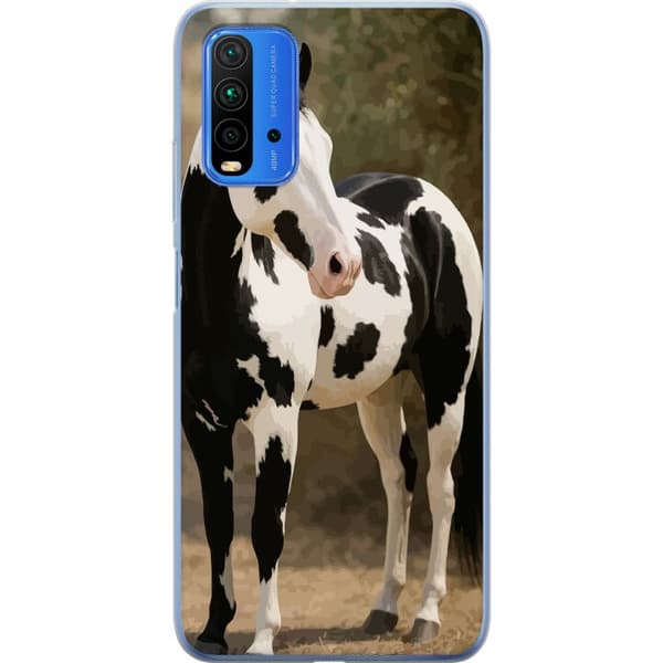 Xiaomi Redmi Note 9 4G Läpinäkyvä kuori Kaunis Hevonen - elegantti hevonen kuva-aihe