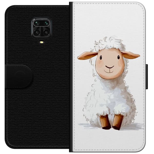 Xiaomi Redmi Note 9S Lompakkokotelo Suloinen Lammas - lasten ja vauvan tuotteita sarjakuvatyyliin