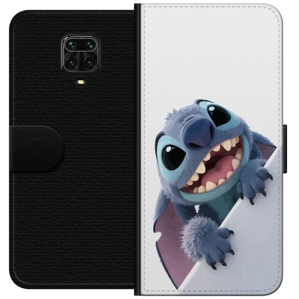 Xiaomi Redmi Note 9S Plånboksfodral Happy Stitch – glad figur med charmig uttryck