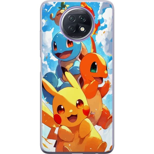 Xiaomi Redmi Note 9T Läpinäkyvä kuori Pocket Creatures - innoittanut Pokémonista mainitsematta nimeä