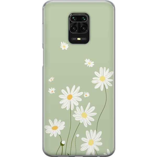 Xiaomi Redmi Note 9S Gjennomsiktig deksel Prestekrager - blomstrete mønster i svensk sommerstil