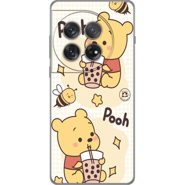 OnePlus 12 Gennemsigtig cover Nalle Pooh-stil - klassisk bjørnemotiv i en ny fortolkning