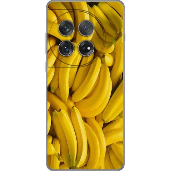 OnePlus 12 Gennemsigtig cover Banan mønster