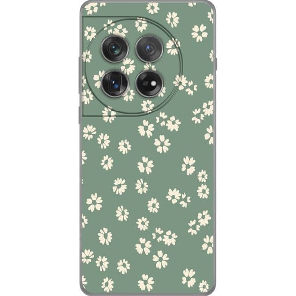 OnePlus 12 Gennemsigtig cover Blomsterdrøm - Farverigt Blomstermønster