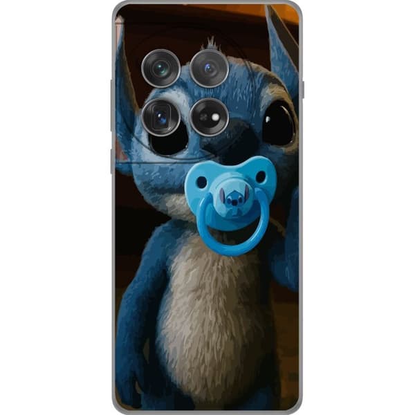 OnePlus 12 Gjennomsiktig deksel Stitch & Napp - babytema med søt karakter