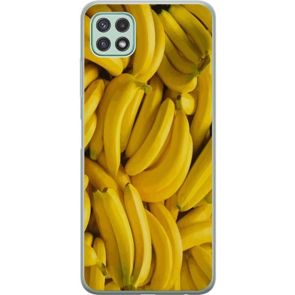 Samsung Galaxy A22 5G Läpinäkyvä kuori Banaani kuvio