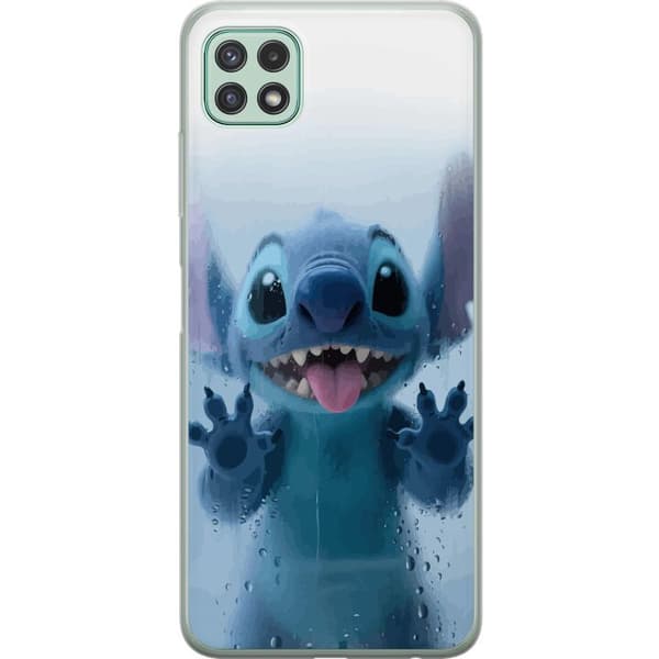 Samsung Galaxy A22 5G Genomskinligt Skal Stitch Window View – Stitch vid ett fönster i söt stil