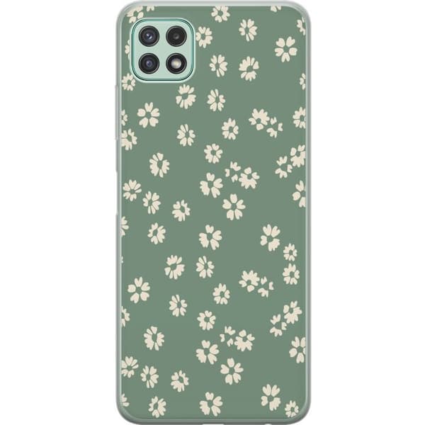 Samsung Galaxy A22 5G Läpinäkyvä kuori Kukkaisunelma - Värikäs Kukkakuvio