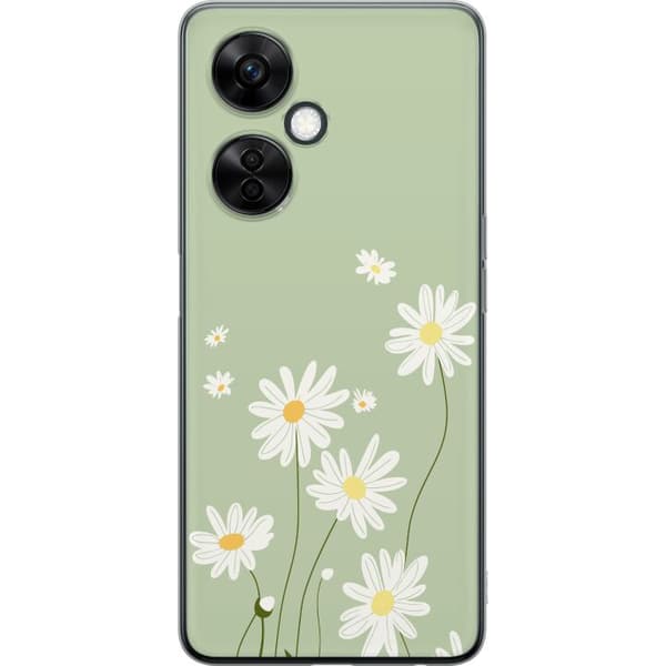 OnePlus Nord CE 3 Lite Gjennomsiktig deksel Prestekrager - blomstrete mønster i svensk sommerstil