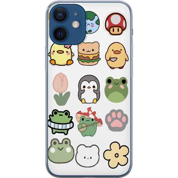 Apple iPhone 12 mini Gjennomsiktig deksel Kawaii Friends