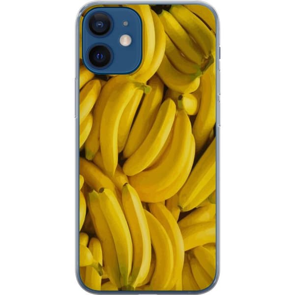 Apple iPhone 12 mini Gjennomsiktig deksel Banana mønster