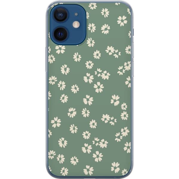 Apple iPhone 12 mini Gjennomsiktig deksel Blomsterdrøm - Fargerikt Blomstermønster