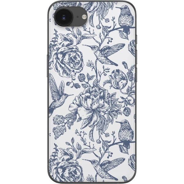 Apple iPhone 16e Läpinäkyvä kuori Kukat & Linnut - Romanttinen Vintage-tyylinen Kuviointi