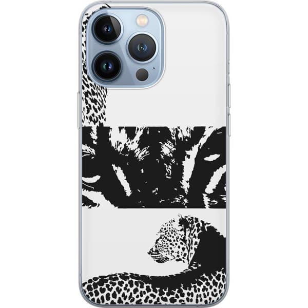Apple iPhone 13 Pro Gjennomsiktig deksel Leopard Faces
