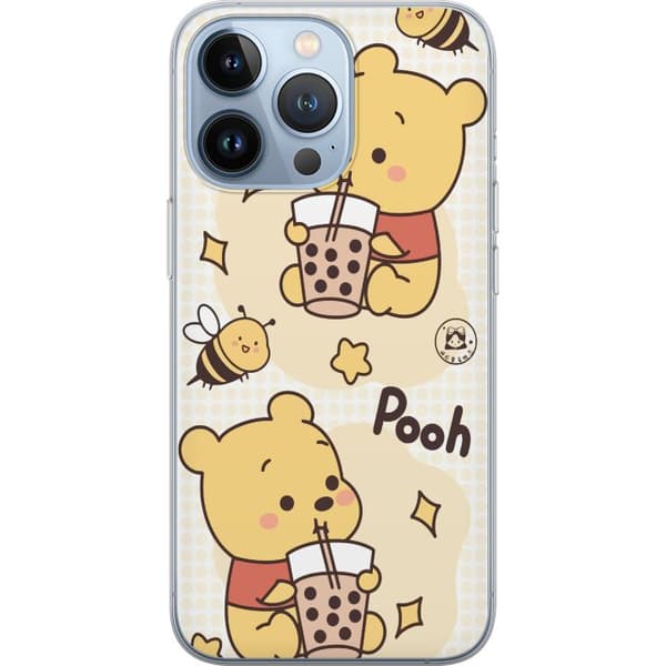 Apple iPhone 13 Pro Läpinäkyvä kuori Nalle Pooh - klassinen karhumotiivi uudessa tulkinnassa