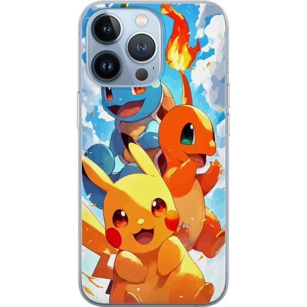 Apple iPhone 13 Pro Gjennomsiktig deksel Pocket Creatures - inspirert av Pokémon uten å nevne navnet