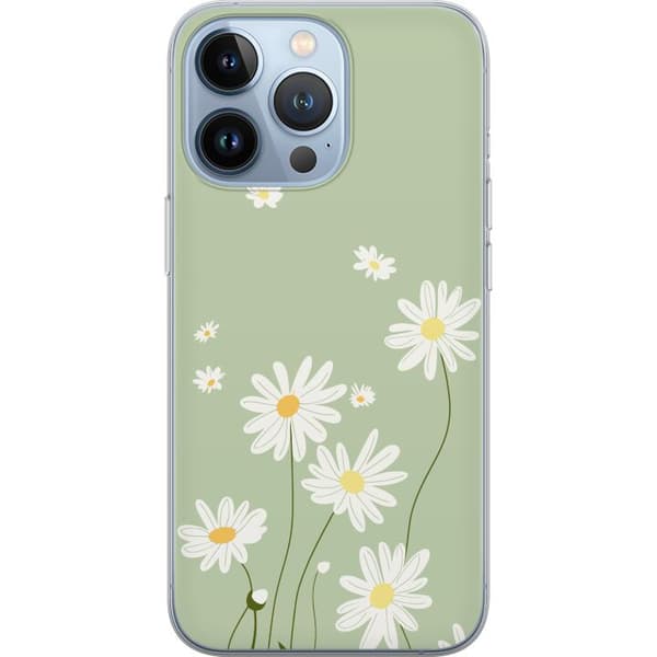 Apple iPhone 13 Pro Gjennomsiktig deksel Prestekrager - blomstrete mønster i svensk sommerstil