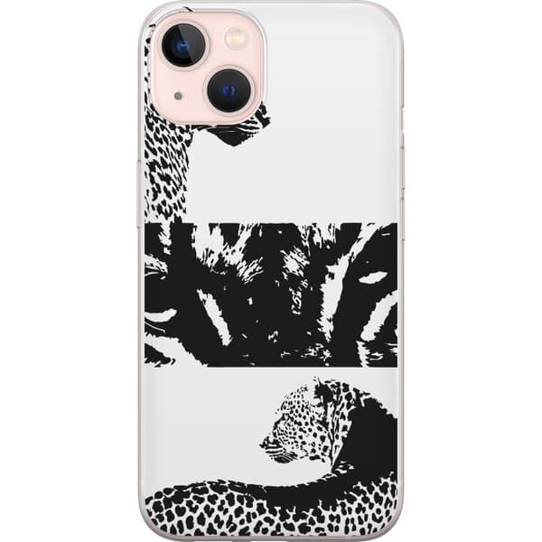 Apple iPhone 13 Gennemsigtig cover Leopard Faces