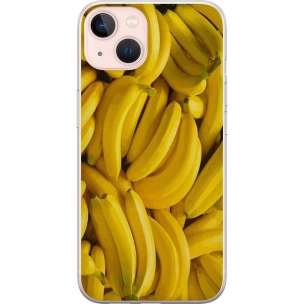 Apple iPhone 13 Gennemsigtig cover Banan mønster