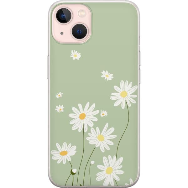 Apple iPhone 13 Gennemsigtig cover Præstekraver - blomstret mønster i svensk sommerstil