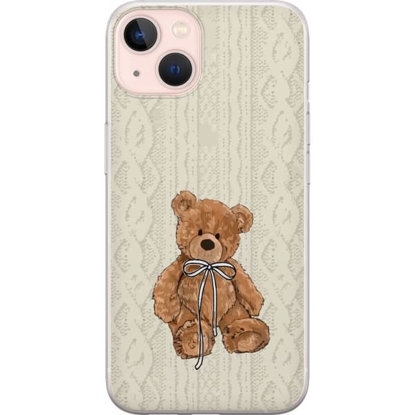 Apple iPhone 13 Gennemsigtig cover Lille Teddy – klassisk teddy i enkel design
