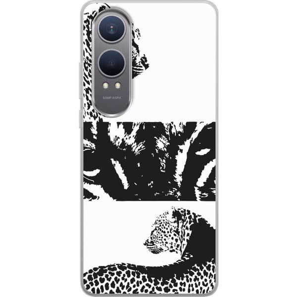 OnePlus Nord CE4 Lite Gjennomsiktig deksel Leopard Faces