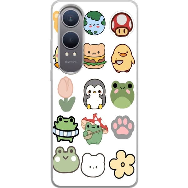 OnePlus Nord CE4 Lite Gjennomsiktig deksel Kawaii Friends