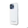 Miniatyrbild 3 av 6: Coque för iPhone 15 Pro Max Hotel RSG Texturerad Grainé Elegant Karl Lagerfeld Silver