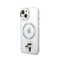 Miniatyrbild 2 av 6: iPhone 15-ertuipe med tryck av Karl och Choupette, MagSafe-kompatibel, Karl Lagerfeld, genomskinlig