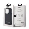 Miniatyrbild 6 av 6: Coque för iPhone 14 Pro Max Hotel RSG Texturerad Grained Elegant Karl Lagerfeld Svart