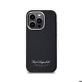 Miniatyrbild 2 av 6: Coque för iPhone 14 Pro Max Hotel RSG Texturerad Grained Elegant Karl Lagerfeld Svart